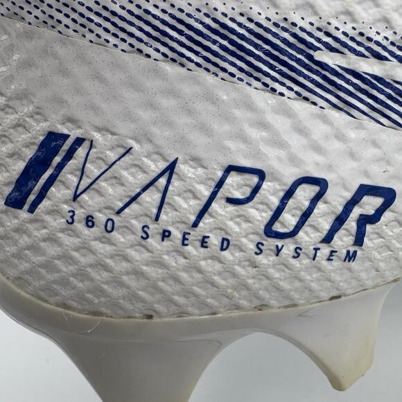 Nike Football Cleats Mens Size 8 Vapor 360 Speed White Blue Spikes CD0082-101 B4 - Picture 3 of 12